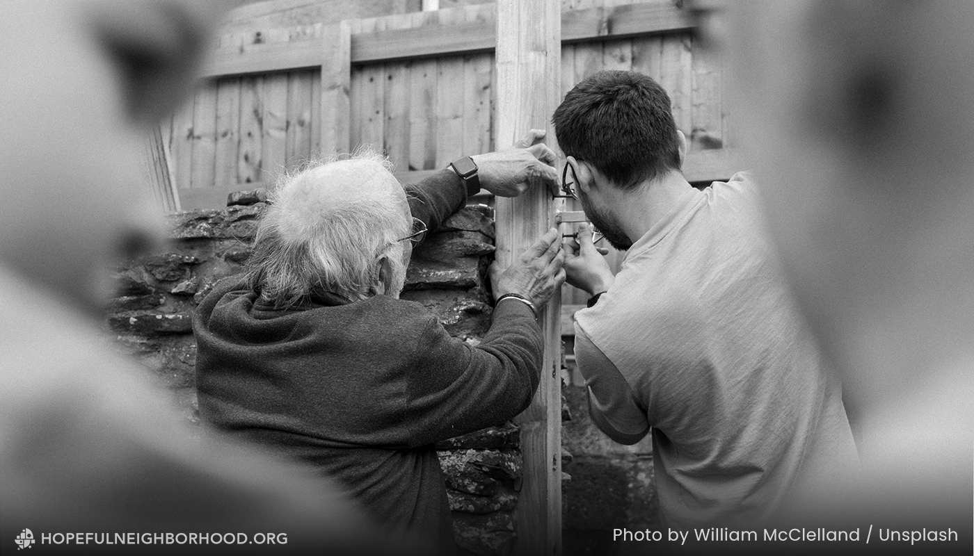 2026-blog_hnp-trustfence1 An older man and younger man build trust and a fence